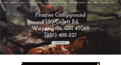 Desktop Screenshot of frontiercamping.com